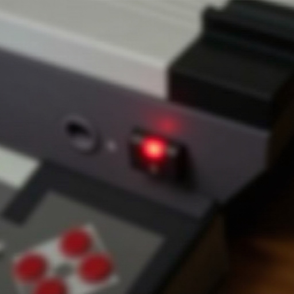 nintendo nes clignote rouge