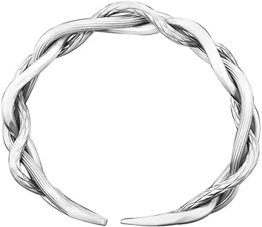 Bracelets braclets 925 Sterling Silver Bracelets Fashion Vintage Couples Hollow Wavy Design Bangles Party Jewelry Bangle