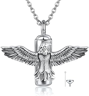 YAFEINI Eagle Necklace 925 Sterling Silver Eagle Pendant Hawk Gift Jewelry For Men Women
