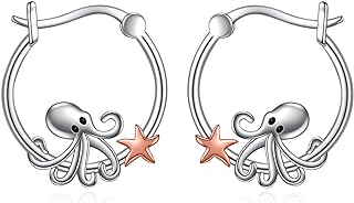 Whimsical Animal Inspired Sterling Silver Hoop Earrings, Perfect Hypoallergenic Accessory for Women and Girls - Featuring Duck, Rabbit, Panda, Butterfly and More Designs