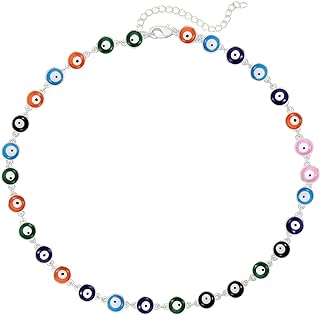 choice of all Evil Eye Necklace Choker for Women Gold Evil Eye Protection Choker for Girls Colorful Evil Eye Turkish Protection Choker Necklace for Teen Girls…