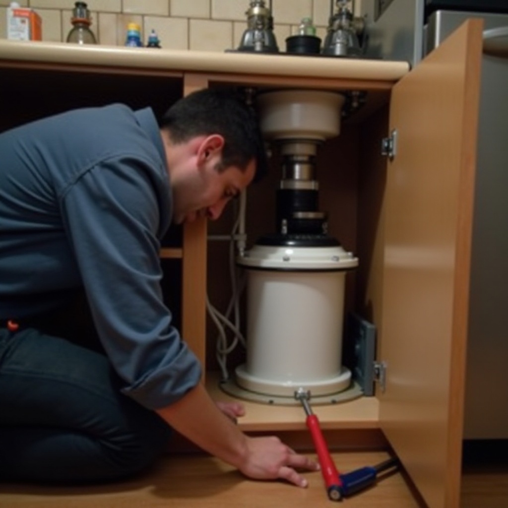 dishwasher not draining because of garbage disposal