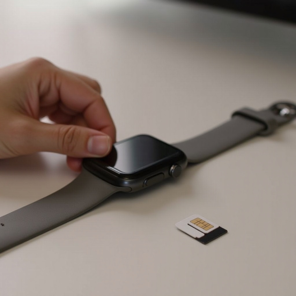 inserer carte sim montre connectée