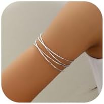 Boho Arm Cuff for Women Gold Arm Cuff Upper Arm Bracelet Minimalist Arm Cuff Open Bangle Armband Round Bracelet