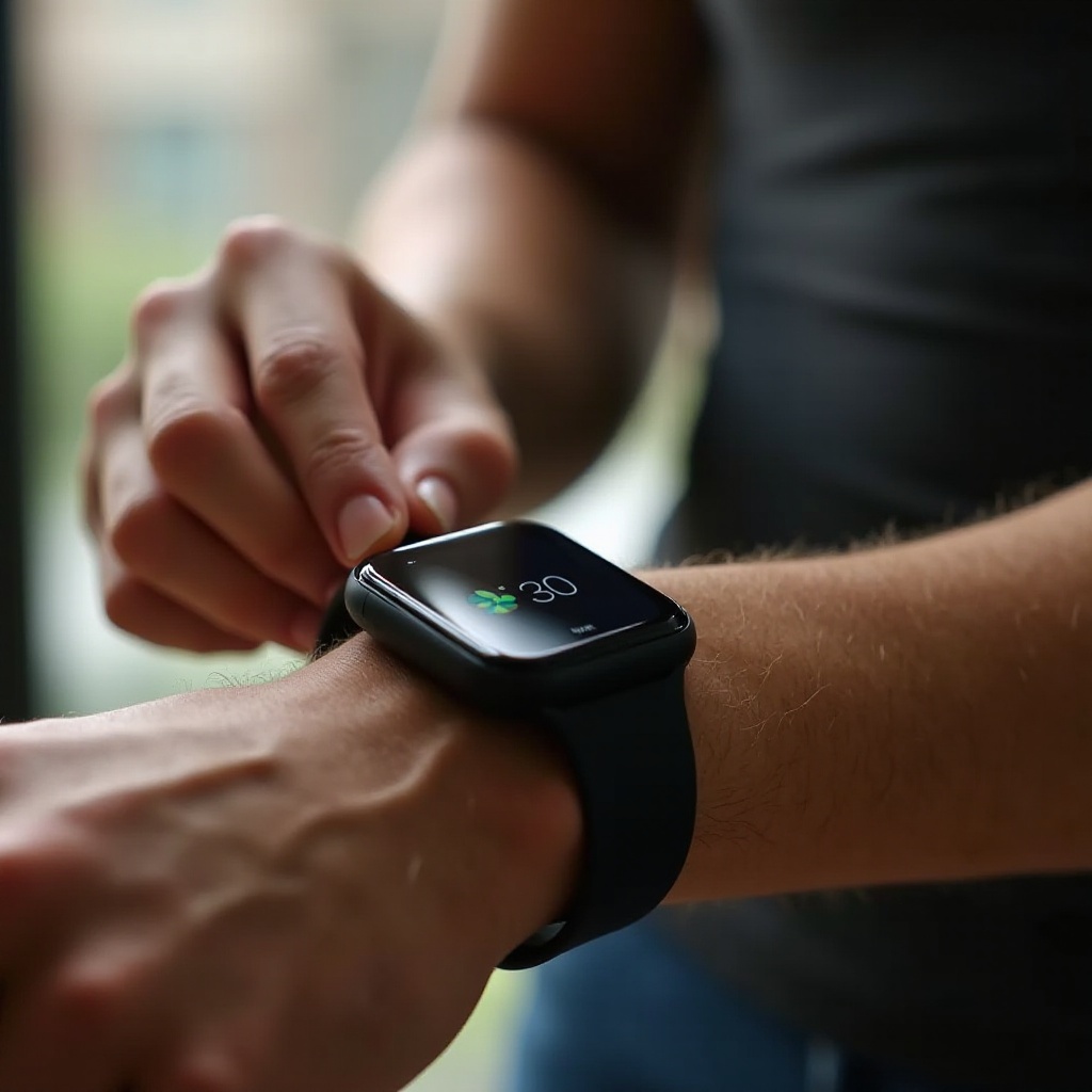 como se pone un smartwatch en la mano
