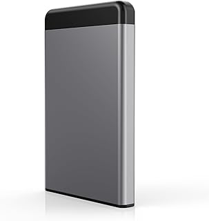 BlueStars Disco Duro Externo Ultrafino 1TB con USB, Diseño Metálico Portátil y Ligero, Ideal para Mac, PC, Laptop, Ordenador y Smart TV