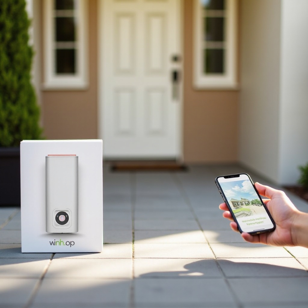 Caméra extérieure connectée sans fil pour smartphone