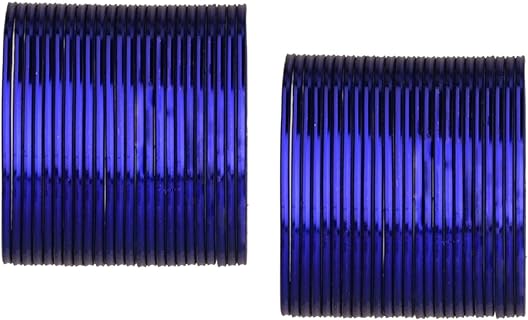 Efulgenz Metal Bangles for Women Indian Jewelry Two Dozen Wedding Bangles Set Plain Glossy Alloy Bangles Bollywood Bracelets Bridal Bangle Set Fashion Costume Jewelry Accessories for Women