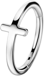 Stylish Triangle Nose Ring with Easy-Use Clicker - Hypoallergenic 316L Surgical Steel Septum Jewelry for Women - Comfortable and Versatile Black/Silver Design