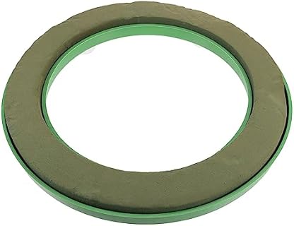 DOITOOL Flower Foam Ring with Suction Cup Green Wet Foam Blocks Floral Foam Block Artificial Floral Arrangements Mud for Florist Wedding Car Decoration 250g