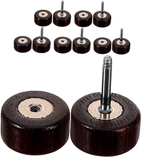 Holibanna Stainless Steel and Wood Dumbbell Stud Earrings for Men and Women, Ideal Versatile Accessory for Various Outfits, No Gemstone