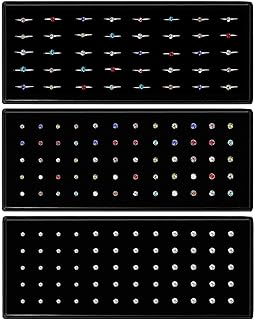 OMAIGAR 3 Boxes 120 Pcs Nose Rings Studs 40 Pcs Nose Rings Hoops, Stainless Steel Nose Piercings Body Jewelry, Ideal Gift with Cute Package