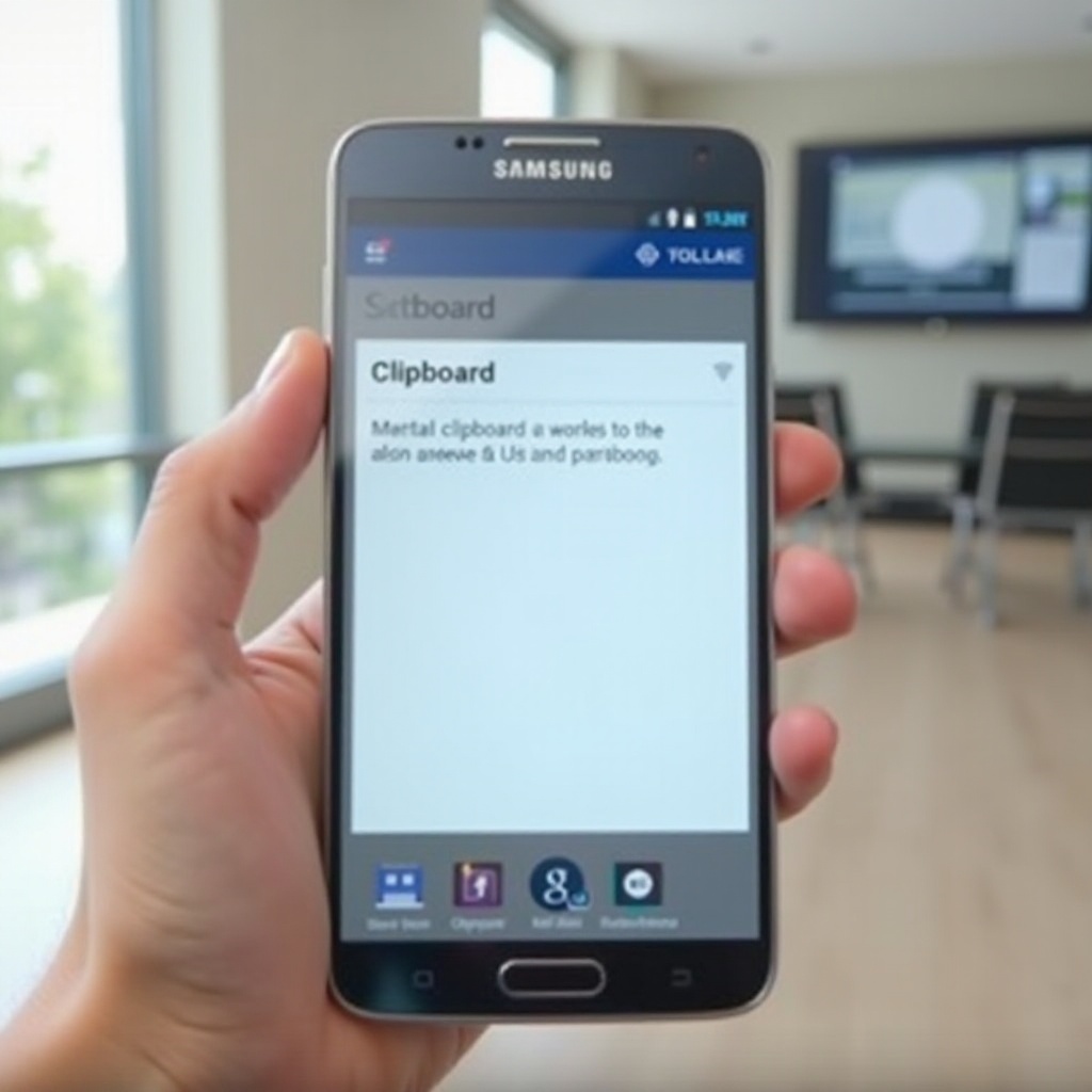 wo finde ich die zwischenablage im samsung handy
