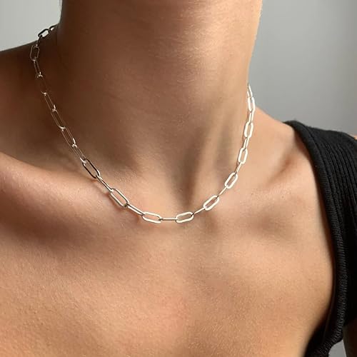 Waitsoul 925 Sterling Silver Rope Chain Lobster Clasp 2.5mm Silver Chain for Men Women Silver Necklace Chain 16-30 Inches