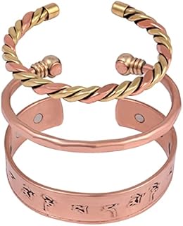 NAISHA Indian Copper Bracelets Hand Crafted Chakra Bracelets Jewelry Cuff Gift Bangle Women Men Teen Boy