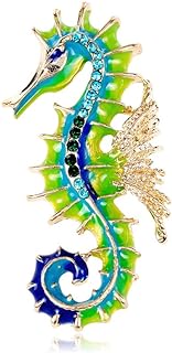 Seahorse brooch pin,Ocean Animal brooch,Punk Seahorse Brooch pin，Suit brooch pin Vintage Enamel Lapel Safety Pin for wmen for men，Dainty Christmas Wedding Birthday Holiday Jewelry Unisex Gifts