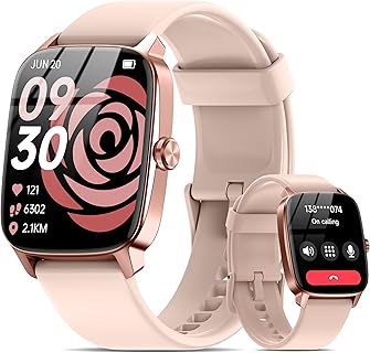 EchoByteスマートウォッチの通話機能付、1.85インチ大画面＆100+運動モードでIP68防水対応、メンズ＆レディースに最適。