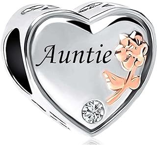 Chili Jewelry Rose Heart Love Charm for Mom Wife Daughter Grandma Auntie Compatible With Pandora Bracelets