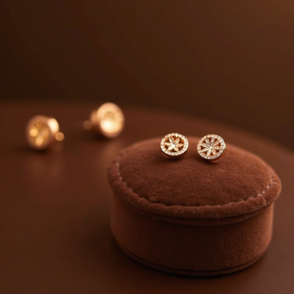 Pendientes van cleef oro rosa