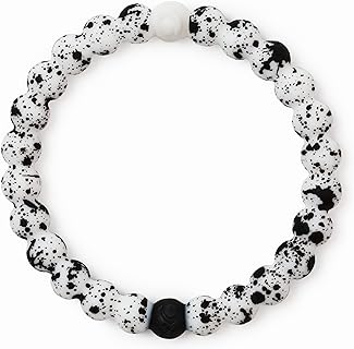 Unisex Lokai Silicone Beaded Slide Bracelet, Splatter Collection - 6-inch Bead Chain for Comfort & Versatility, Symbol of Balance & Strength