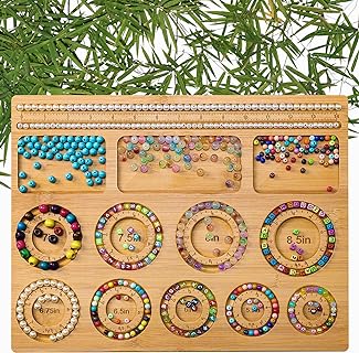 Bamboo Bracelet Bead Board by Chicatoso with Innovative Jewelry DIY Design for Creativity Enthusiasts, Ideal for Bracelet and Necklace Beading Projects