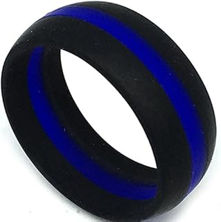 Jude Jewelers 8mm Surgical Grade Hypoallergenic Silicone Wedding Band Anniversary Statement Ring