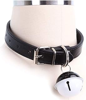 Handmade Cosplay Choker Lolita Kitty Bell Collar Women Leather Bow Choker Necklace
