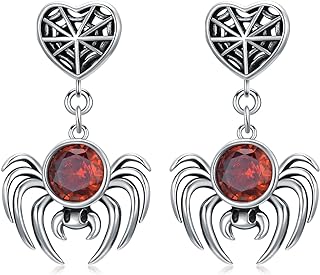 925 Sterling Silver Spider Stud Earrings with Push Back Feature for Women, Artistic Animal Design - SIMONLY Hypoallergenic Jewelry Ideal for Mom, Girlfriend