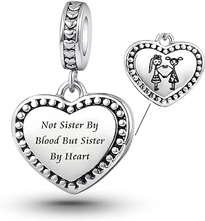 Chili Jewelry Heart Always My Sister Forever My Friend Charm Compatible With Pandora Charms Bracelets