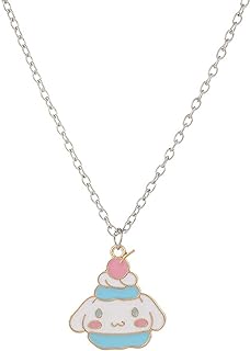 Hello Kitty Pendant Necklace with Lobster Clasp and Cable Chain, Kawaii Cartoon Charm Jewelry for Friends