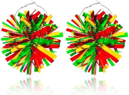 Nanafast 2024 Juneteenth Earrings African Earrings for Black Women Juneteenth Hoop Earrings for Juneteenth Accessories Jewelry Gifts