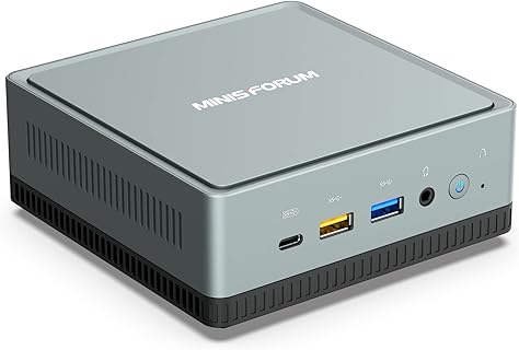 MINIS FORUM Mini PC UM350, leistungsstarker Ryzen 5 3550H Prozessor, 512 GB SSD und 16 GB RAM, ideal für Multimedia-Enthusiasten und Home-Entertainment