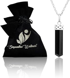 Black Tourmaline Healing Crystal Necklace - Powerful Protection Pendant for Balance & Positivity