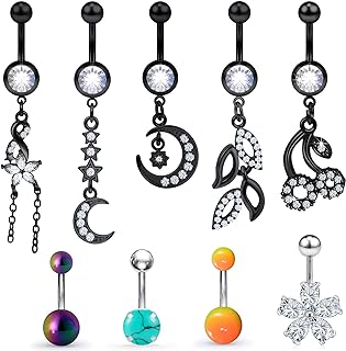 Belly Button Rings Belly Rings Belly Piercing Jewelry Belly Rings for Women Belly Button Ring Belly Ring Belly Button Piercing Belly Piercing Surgical Steel Belly Button Rings Navel Rings