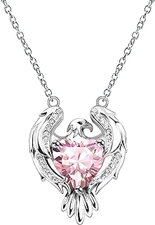 Manfnee Hexagram Owl Eagle Necklace 925 Sterling Silver Pendant Necklace Animal Jewelry Gifts for Women