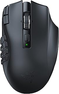 Razer Naga V2 HyperSpeed - Ergonomischer, kabelloser Einsteiger-Gaming-PC für MMO-Spieler mit 19 programmierbaren Tasten, 250 Stunden Akkulaufzeit und optischem 30K-Sensor