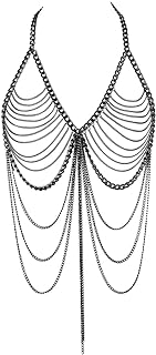 Gold Plated Titanium Tassel Body Chain for Women in Sexy Bra Chain Design - Versatile Beach and Nightclub Accessory from China