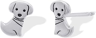 Boma Jewelry Sterling Silver Puppy Dog Stud Earrings