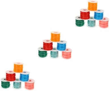 TEHAUX DIY Stainless Steel PVC Braided Bracelet Kit with Flat Rope Clasp - Perfect for Handmade Key Chains, Bracelets - 2.17 x 2.17 x 5.31 inches size