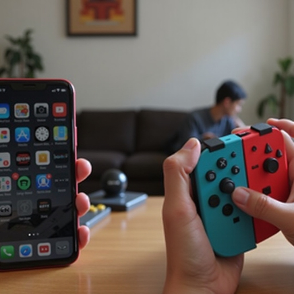connect switch controller to iphone