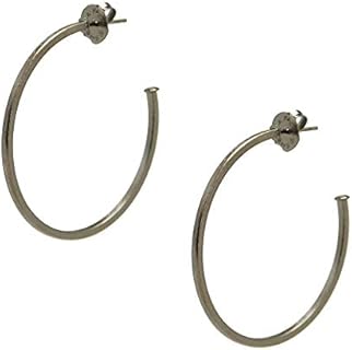 Perfect Hoop Earrings in Brush Gunmetal