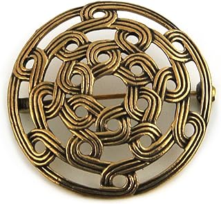 Bronze Viking Shield Brooches,Clothes Fasteners - Cloak, Shawl, Scarf Pin, Celtic Norse Vintage Jewelry