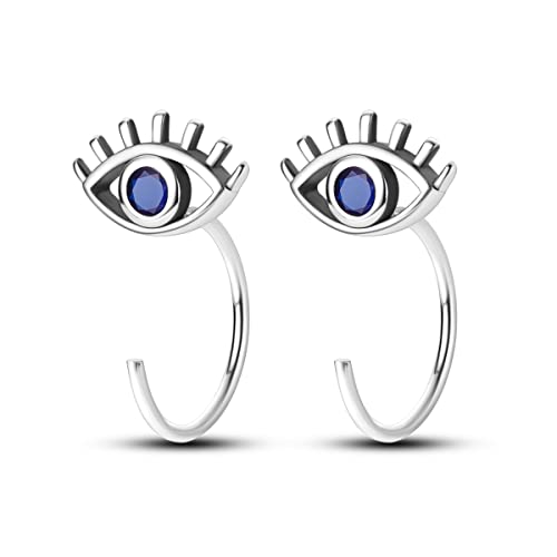 Half Hoop 925 Sterling Silver Open Huggie Half Hoop Earrings Hypoallergenic Cartilage Earring for Women Girls Tiny Cute Earrings