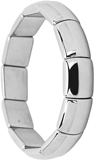 Unisex ZJchao Terahertz Stretch Charm Bracelet with Magnetic Clasp and Cord Chain, Rectangle Bead Design for Women and Men - Ideal Healing Stone Gift