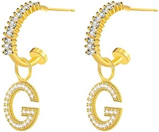 Chic Gold-Plated Stainless Steel Hoop Earrings for Women With Amber Heart Design & Latch Back