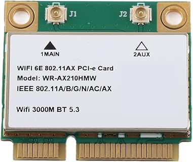 Carte Réseau Annadue pour PC Portable, WiFi 6E Extensible Jusqu'à 6 GHz et Bluetooth 5.3, Technologie Tri-Bande MU-MIMO, Léger et Pratique.  Idéal pour Ordinateurs Portables et Publicités