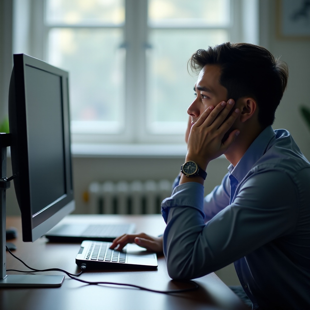 laptop erkennt bildschirm nicht