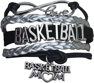 Infinity Collection Basketball Mom Bracelet- Charm Bracelet- Basketball Jewelry For Moms- Basketball Gift