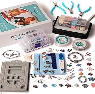 Ultimate Beaded Jewelry Making Kit - Over 18,000 Bracelet, Necklace & Earring Beads, Create DIY Jewelry, All Essential Beading Materials, c/w Manual, Tools & Components