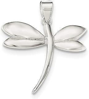 Sterling Silver Dragonfly Pendant Necklace | No Gem | Perfect for Women | Nature-Inspired Design